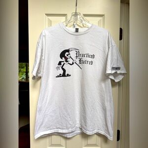 Practiced Hatred White Graphic T-Shirt